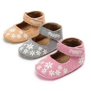2020 nuovo tessuto <span class=keywords><strong>di</strong></span> <span class=keywords><strong>lana</strong></span> fiore stampa principessa vestito bambino neonato scarpe ragazza - Product Image 1