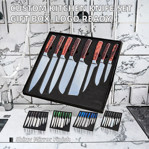 ชุดมีดครัวรักษ์โลก OEM บรรจุกล่องของขวัญ รองรับการสกรีนโลโก้ มีดเชฟ มีดหั่นปลาแซลมอน มีดนากิริ - Product Image 3