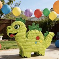 Piñata dinosaure pliable pour fête d'anniversaire d'enfants, décoration de fête, fournitures de jeu, vente en gros
