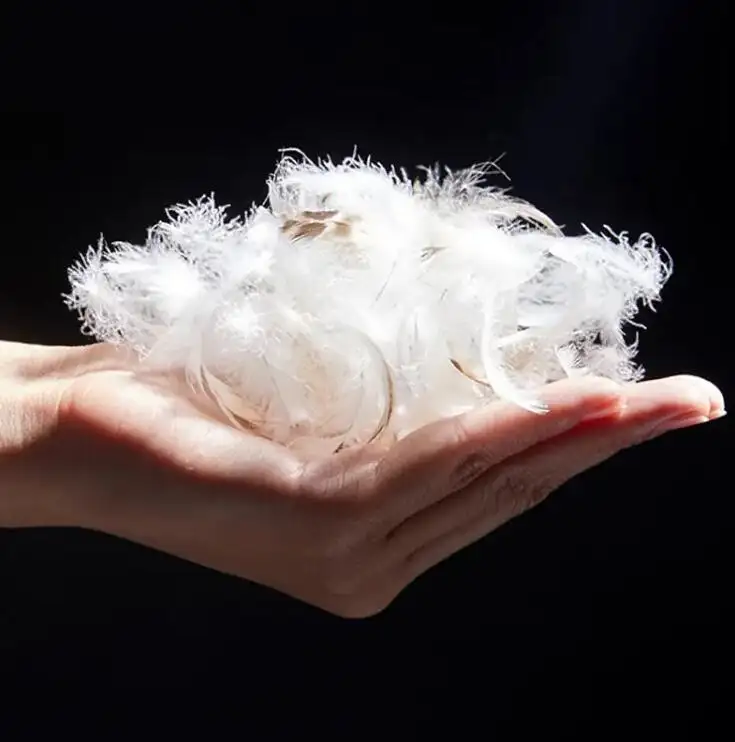 Дешевая вымытая белая утка, пуховые перья для наполнения подушек/стеганого одеяла