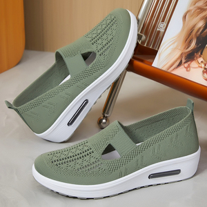 Giày Cổ Phiếu Bán Buôn Phụ Nữ Giản Dị Giày Thể Thao Phụ Nữ Thời Trang Tập Thể Dục Đi Bộ Phong Cách <span class=keywords><strong>2025</strong></span> Mới Giày Thể Thao Cô Gái Giày Phẳng - Product Image 4