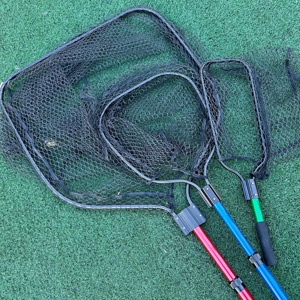 Nouvelle épuisette de pêche à la carpe Seehoo OEM 1,8m <span class=keywords><strong>3m</strong></span> en nylon et caoutchouc, filet de pêche télescopique pliable en carbone 3K avec caoutchouc - Product Image 1