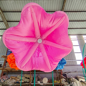 Flor de Gloría Matutina Inflable Grande con Sensor de Movimiento y Luces LED RGB para Decoración de Paisajes Festivos - Product Image 6