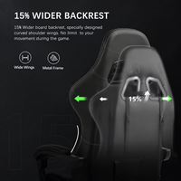 Chaise de jeu ergonomique moderne pour esports avec logo personnalisé, inclinable, pivotante, avec repose-pieds inclus