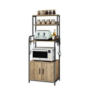 Scaffale da cucina in legno con armadio e ripiano portaoggetti in piedi <span class=keywords><strong>per</strong></span> panettiere - Product Image 5