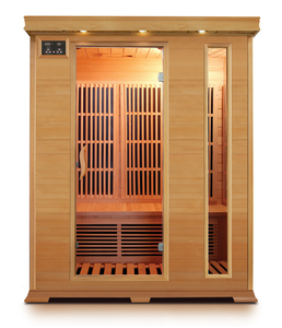 Cabina de Sauna de Infrarrojos Lejanos de Grafeno <span class=keywords><strong>para</strong></span> 1-3 Personas, Sauna Eléctrica Interior de Madera <span class=keywords><strong>para</strong></span> Spa y Bienestar en el Hogar - Product Image 3