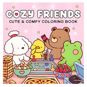 <span class=keywords><strong>Libro</strong></span> da Colorare Personalizzato 'Amici Accoglienti' con Design di <span class=keywords><strong>Animali</strong></span>, Copertina Morbida, Regalo per Appassionati d'Arte e Adulti - Product Image 1