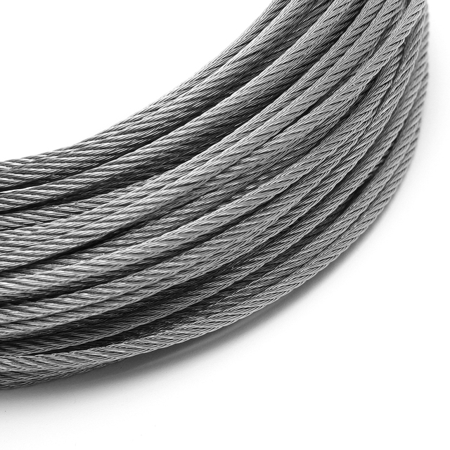 1/16" Diameter air Craft Cable 18-8 Stainless Steel Wire Rope 1 X 19
