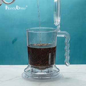 Wholesale Premium Clear Cylinder Body 800ml Eastman Tritan For Luxury Hotel Catering Smart Cold Brew <b>Tea</b> Maker Clever Dripper - Product Image 3