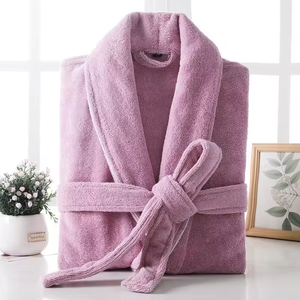 Luxury 100% Cotton Terry Bathrobe | Quick Dry Breathable Unisex <strong>Robe</strong> for Hotel &amp; Spa | <strong>Wholesale</strong> - Product Image 2
