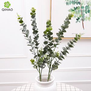 ใบยูคาลิปตัสประดิษฐ์ QIHAO สูง 30 ซม. สำหรับตกแต่งงานแต่งงานในร่ม อุปกรณ์ประกอบฉากถ่ายภาพในบ้าน - Product Image 2