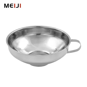 MEIJI-Embudo de acero inoxidable para cocina, herramientas de cocina, embudos de metal, novedad