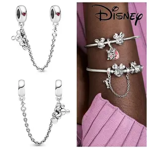 2024 Nieuwe Dames Luxe 925 Zilveren Sieraden Idisneyit Cinderella Glazen Slipper Imickeyrs Iminniers Charme Ipandorait Armband