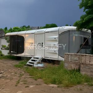 Maison conteneur préfabriquée modèle K5 en structure légère en acier pour les vacances, maisons modernes en verre, maison-capsule, commerce - Product Image 4