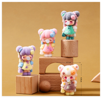 Miniatur-Schönheit: Ideale, Liebliche, Moderne Cartoon 3D-Flock-Mädchen Deko-Figur für Garten und als Überraschungs-Geschenk im Blind Bag