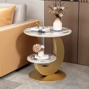 Table d'appoint en métal de style moderne - Salon, canapé et hôtel, petite table de balcon, minimaliste, moderne, créative, meubles de maison - Product Image 2