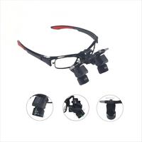 Mincheng 5x Ergo Dental Loupes with Lights Small 5w Clip-on Flip Head Lamp Neurosurgical Magnifying Glass