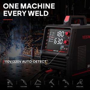 เครื่องเชื่อม Yeswelder Mct-520 6 in 1 ตัดพลาสม่า 110V 220V MIG TIG Stick Cut Spool Gun เครื่องเชื่อมโลหะ - Product Image 2