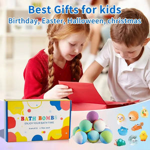15-Pack Organic Natural Vegan Bath Supplies Handmade 100% Organic Bubble Ball Fizzy Bath Bombs with Surprises Inside for Kids - Product Image 5