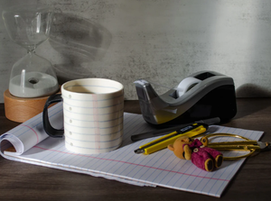 Tazze in ceramica creative artigianali a forma di blocco note traforato in carta a forma di taccuino tazze creative per caffè 10 oz - Product Image 6