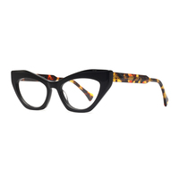 Lunettes optiques de haute qualité, design de luxe OEM, légères, confortables, logo personnalisé, lunettes de soleil pour femmes, monture en acétate, œil de chat