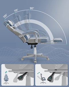 <span class=keywords><strong>SONGMICS</strong></span> <span class=keywords><strong>Silla</strong></span> Gamer de Lujo Giratoria de Cuero PU Barata al por Mayor para Oficina y Hogar, <span class=keywords><strong>Silla</strong></span> de Carreras - Product Image 3