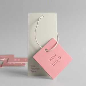 Emboss Custom-Made Concave <strong>Tag</strong> for Women's High-End Clothing Light Luxury Card Printing Eco-Friendly Paper <strong>Material</strong> - Product Image 5
