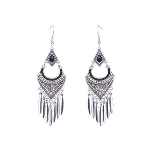 Pendientes Colgantes de Moda para Mujer, Aleación de Zinc, Cristal, Diamantes de Imitación, Forma de Flor, Imitación de Perla, Joyería para Fiesta - Product Image 5