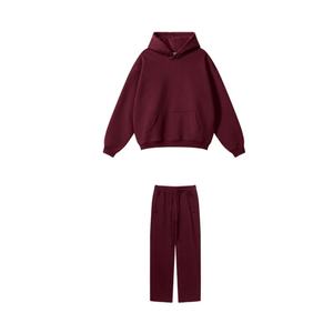 TKAN144D personalizado 3D estampado en relieve de los hombres otoño Terry polar grueso cremallera Sudadera con capucha y pantalones largos casuales conjunto - Product Image 2