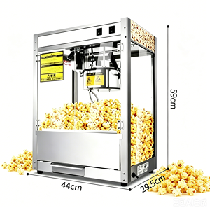 Máquina Portátil para Hacer Palomitas <span class=keywords><strong>de</strong></span> Maíz con Ruedas, Carrito Comercial para Palomitas <span class=keywords><strong>de</strong></span> Maíz para Mercado <span class=keywords><strong>de</strong></span> Pulgas, Feria, Puesto Temporal al Aire Libre - Product Image 2