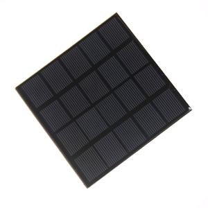 Panel solar pequeño de 1,2 W y 5V con batería de 3,7 V, placa de pegamento policristalino de 100X100MM, paneles solares <span class=keywords><strong>Sunpower</strong></span> - Product Image 3