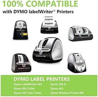 Étiquettes en papier thermique direct DYMO 30252 compatibles 1-1/8" x 3-1/2" – Remplacement pour étiquettes/rouleaux de bureau DYMO 4XL Zebra