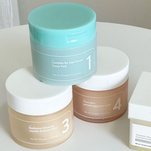 70 <b>Pads</b> Numbbzon Korean Vegan Skin Care Products Vitamin E Lightening Facial Cotton Toner <b>Pad</b> - Product Image 1