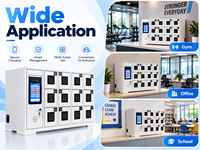 Armoire de rangement de téléphone de bureau intelligente pré-assemblée avec système de charge mural à code/clé/serrure électronique, certifiée CE, étanche