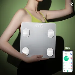Analyseur de graisse corporelle Bluetooth, balance de salle de bain électronique numérique, OEM Smart 180kg