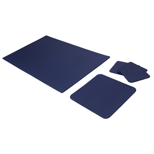 <b>Large</b> Office Organizer 5-Piece Leather <b>Desk</b> Pad Set with <b>Desk</b> Mat Mouse Pad and Coaster Essential Accessories - Product Image 6