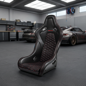 Siège baquet léger Fantom FRP en cuir PU pour sport automobile avec coque en FRP et revêtement en PU |   Exporté de Malaisie |   SSCUS FTM-PU - Product Image 1