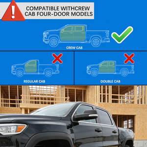 Accessori Auto Personalizzati Autera, Modanatura Decorativa Cromata Nera per Finestrini e Porte per Dodge <span class=keywords><strong>RAM</strong></span> 1500 RHO 2019-2026 - Product Image 6