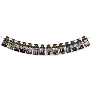 DAMAI Graduation Photo <b>Banner</b> for 2025 Party Decorations Kindergarten Middle High School College Graduation Party Supplies Black - Product Image 5