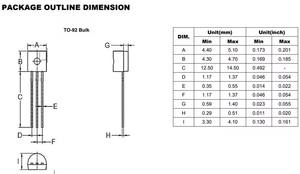 Puce <span class=keywords><strong>triode</strong></span> 2N5551 TO-92 paquet 600mA/180V sérigraphie G1 transistor puce d'origine composants électroniques - Product Image 4