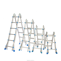 Multifunktionale Klappbare Ausziehbare Agilitäts-Treppe Leiter mit Scharnier Haushaltsleiter aus Aluminium