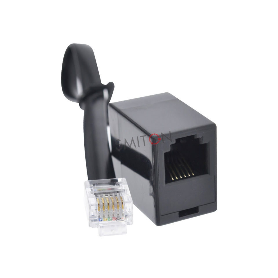 Male to Female Telephone RJ12 6P6C Line Adapter| Alibaba.com