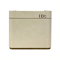 Mostrador de Recepción para Joyería, Diseño Modular con Panel Blanco Brillante, Placa Inferior Plateada Cepillada, Mostrador de Servicio Moderno para Comercio Minorista