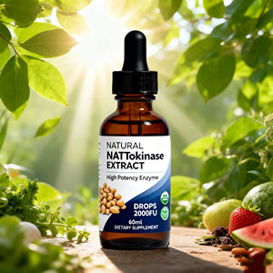 自社ブランドセレン液体サプリメント天然ナト抽出物ブロメラインとクルクミン有機ナトキナーゼドロップ - Product Image 3