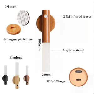 Luce a Barra Magnetica Intelligente con Sensore <span class=keywords><strong>di</strong></span> Movimento, Accensione/Spegnimento Automatico, Ricaricabile USB Senza Fili per Armadio e Guardaroba - Product Image 3