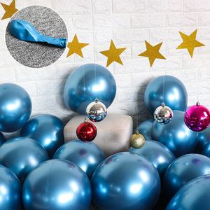 Nicro haute qualité 12 pouces 2.8g anniversaire Graduation fête d'anniversaire décoration perle <span class=keywords><strong>blanc</strong></span> or Chrome métal couleur <span class=keywords><strong>ballon</strong></span> en Latex - Product Image 4