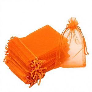 White Pearl Organza <b>Wedding</b> Candy <b>Bags</b> Mini <b>Gift</b> Pouches with Custom Logo - Product Image 1