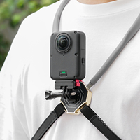 Base magnétique pliable en alliage d'aluminium à dégagement rapide pour DJI Action 6, Osmo Nano, caméra OSMO360 II, support de montage ARRI 1/4 pouces