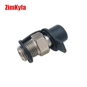 Régulateur de réservoir d'air HPA noir personnalisable avec couvercles anti-poussière à déconnexion rapide, embout de remplissage en caoutchouc mâle Foster, support OEM - Product Image 6