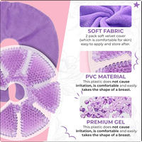 Coussinets de gel d'allaitement réutilisables de vente chaude Compresse chaude et froide pour le corps facile pour la maman post-partum pour soulager la douleur mammaire